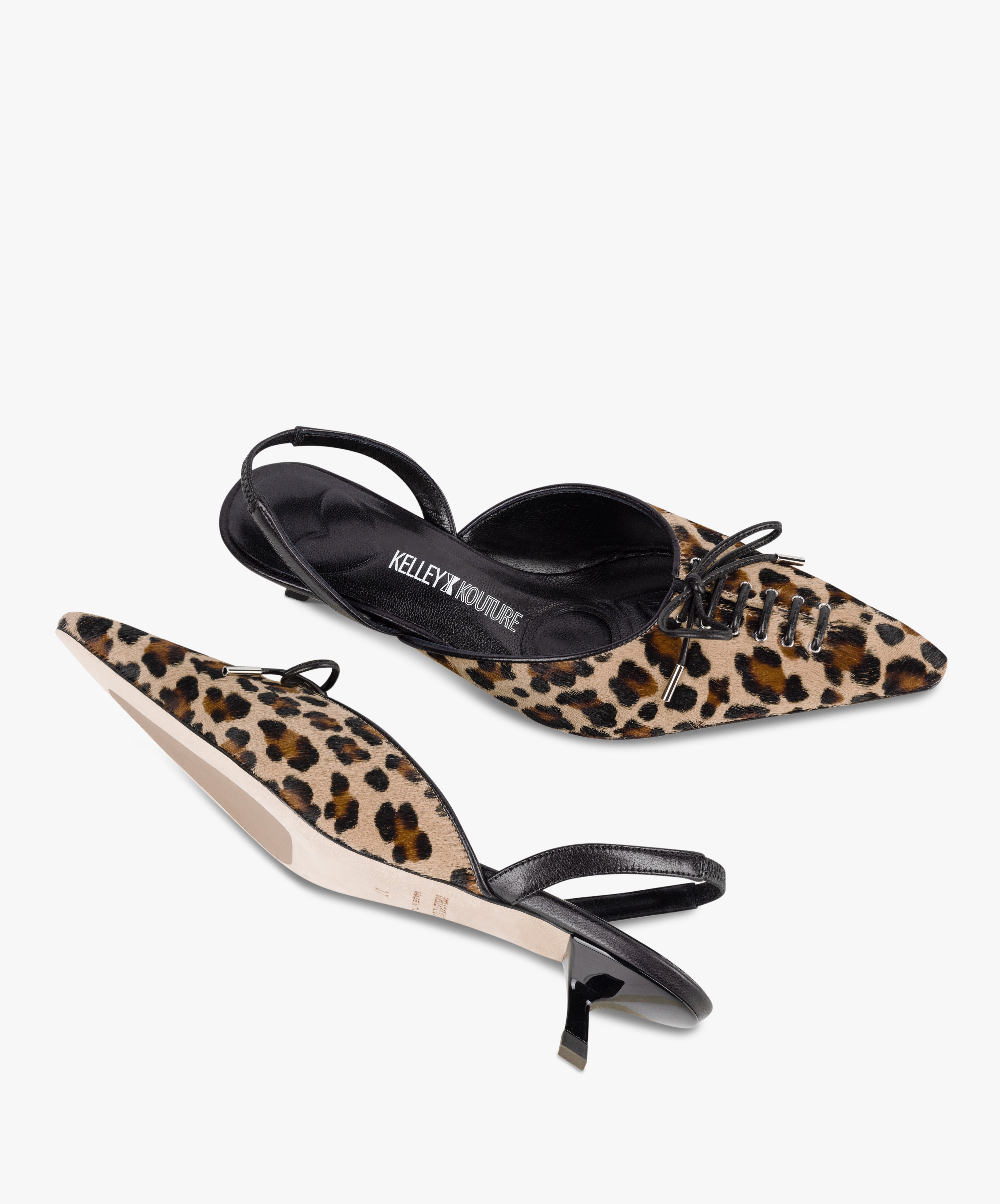 DARING - Kitten Heel Slingback Lace-up - Kelley Kouture from Kelley Kouture