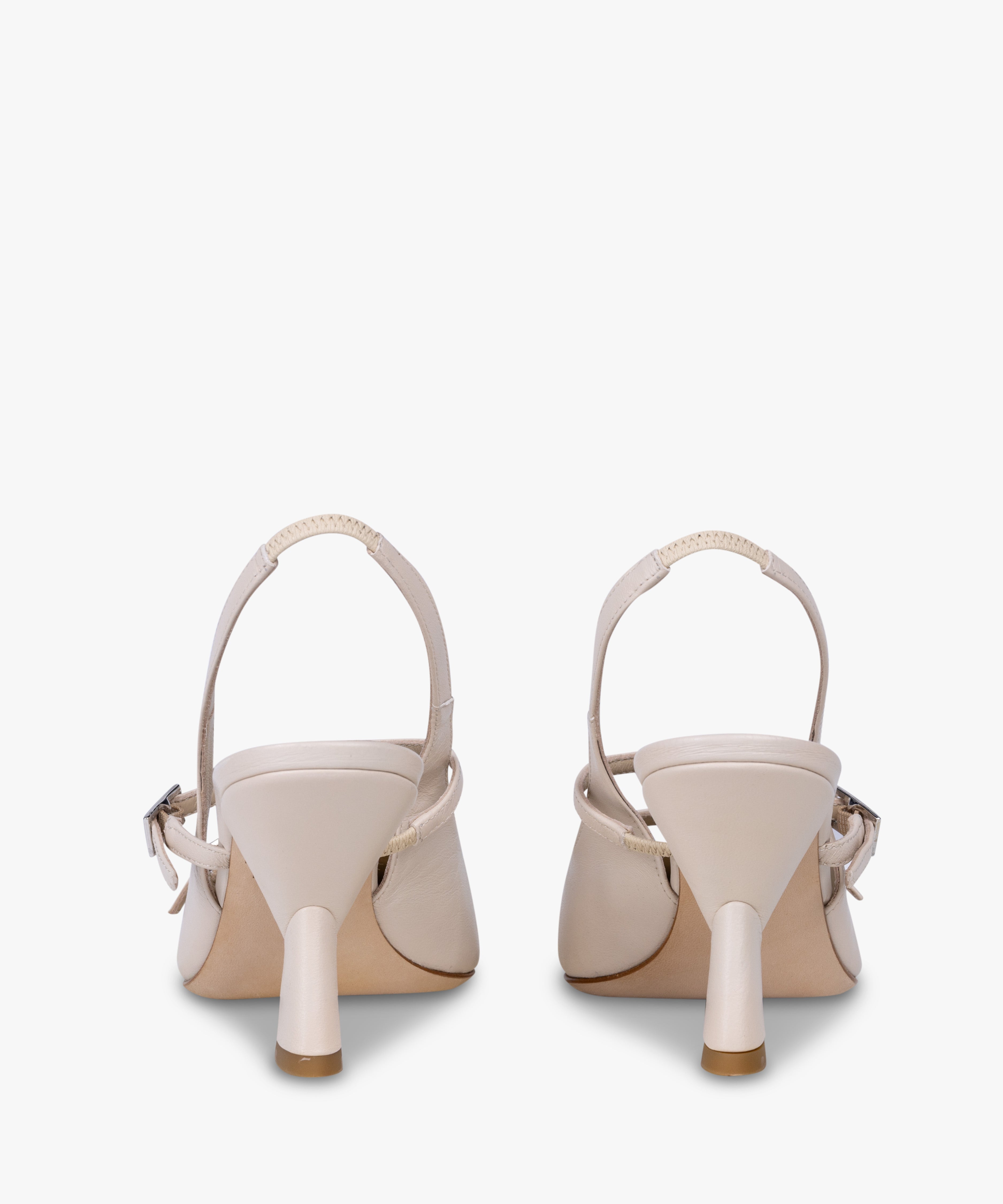 KALI - Creama Leather Pointed-Toe Slingback Pump with Heel - Kelley Kouture from Kelley Kouture