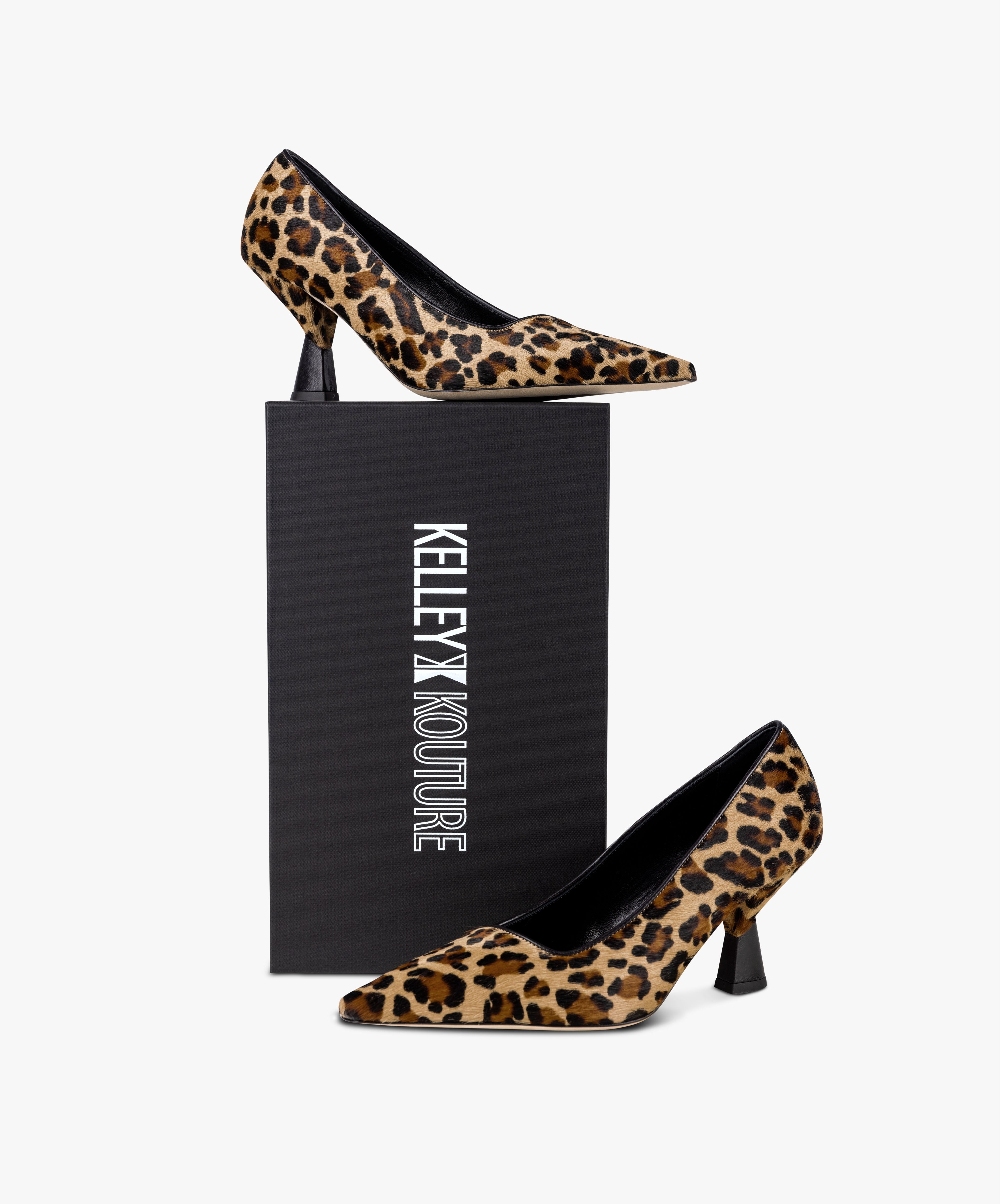 KARMA - Leather Pointed Toe Pump with Sculpted Heel - Kelley Kouture from Kelley Kouture