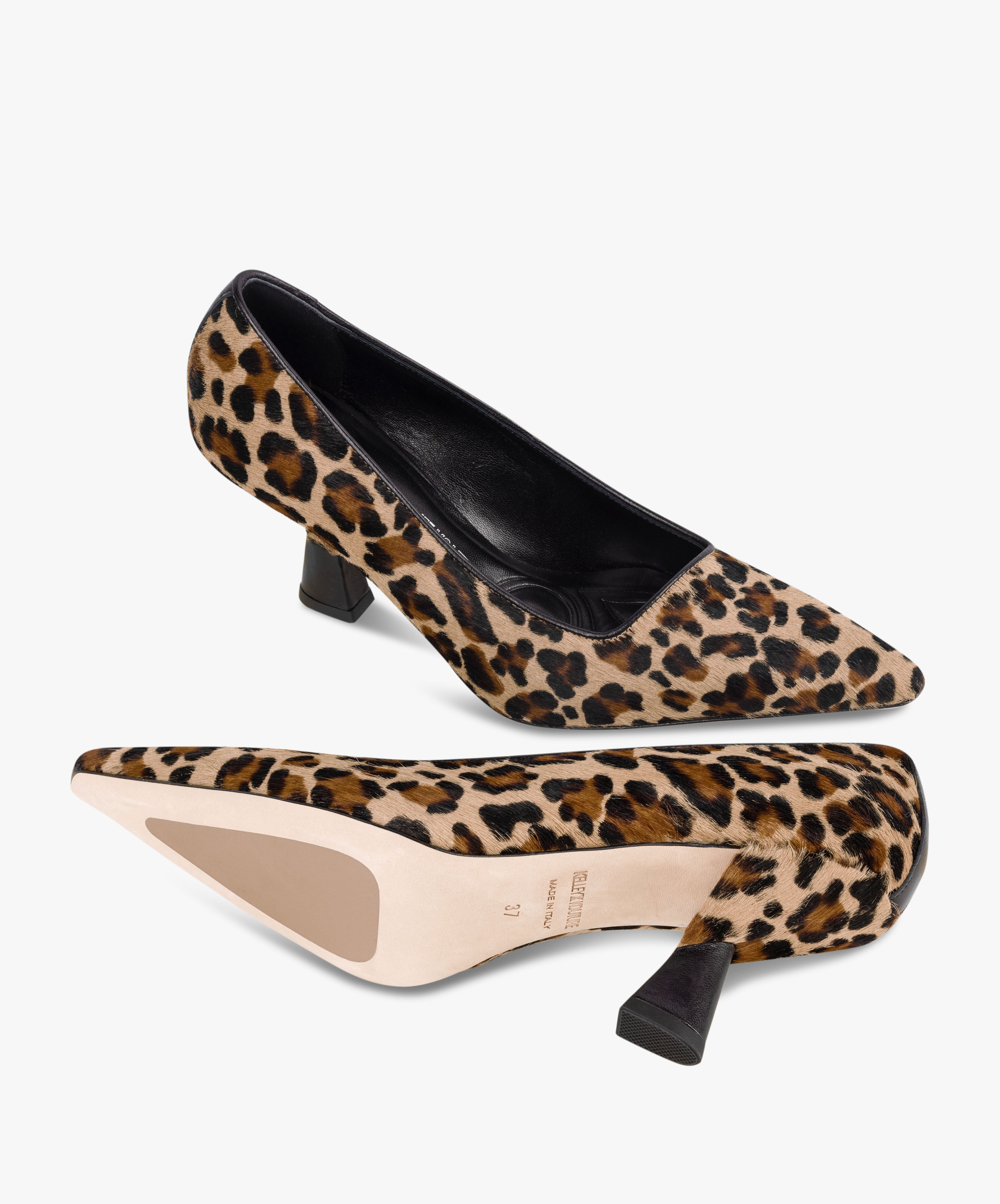 KARMA - Leather Pointed Toe Pump with Sculpted Heel - Kelley Kouture from Kelley Kouture