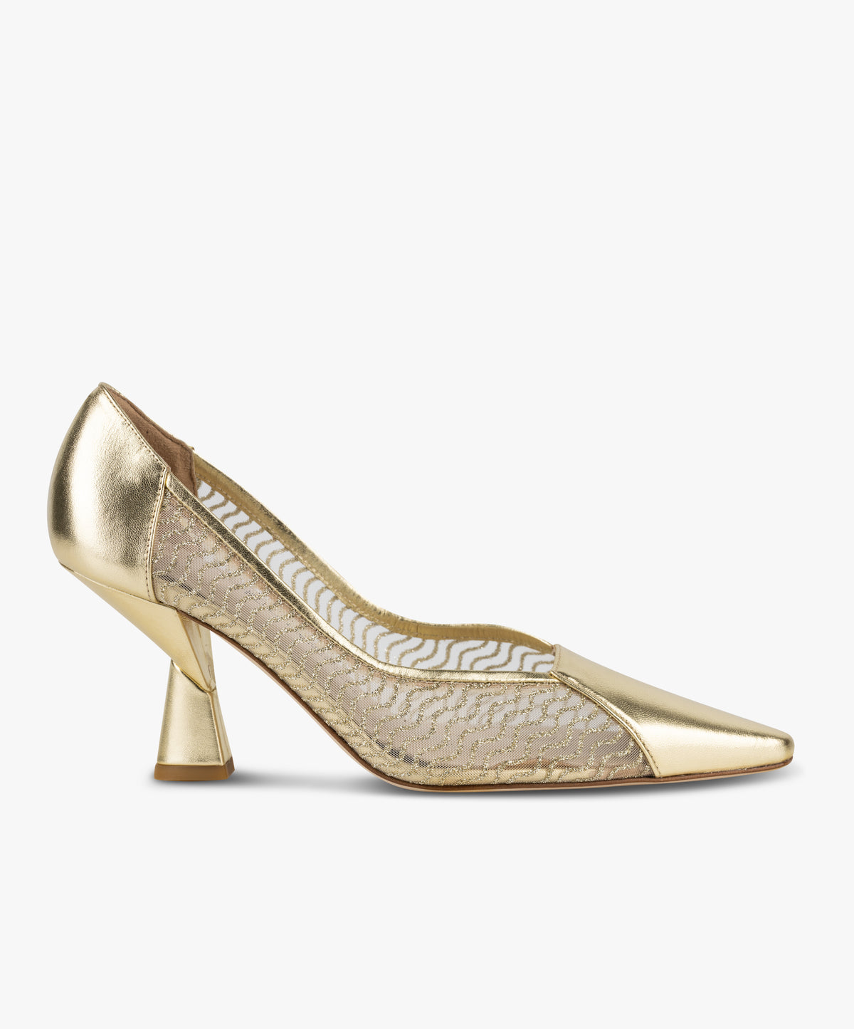 KISMET - Soft Sheer Mesh Closed Toe K heel Pump - Kelley Kouture from Kelley Kouture