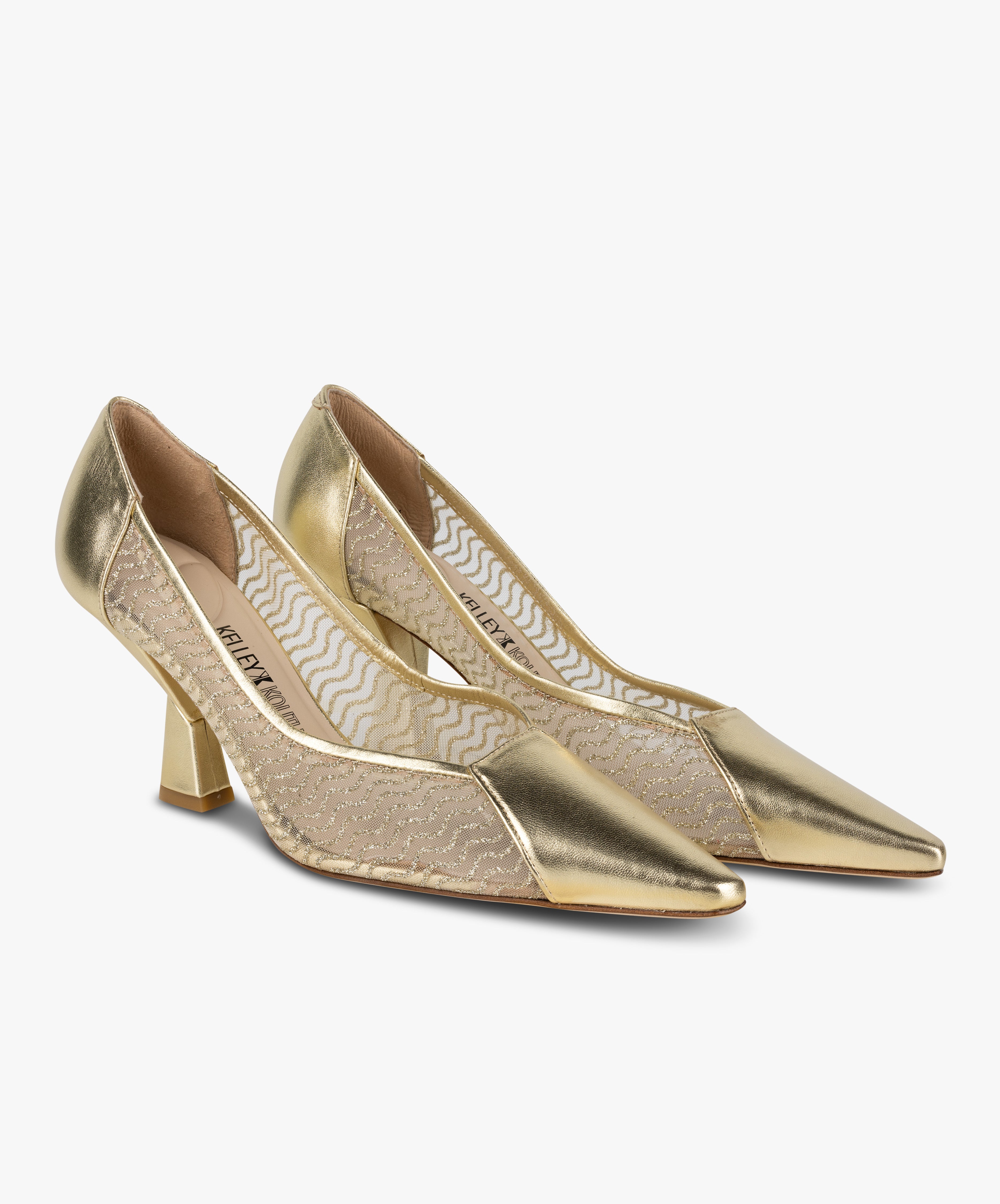 KISMET - Soft Sheer Mesh Closed Toe K heel Pump - Kelley Kouture from Kelley Kouture