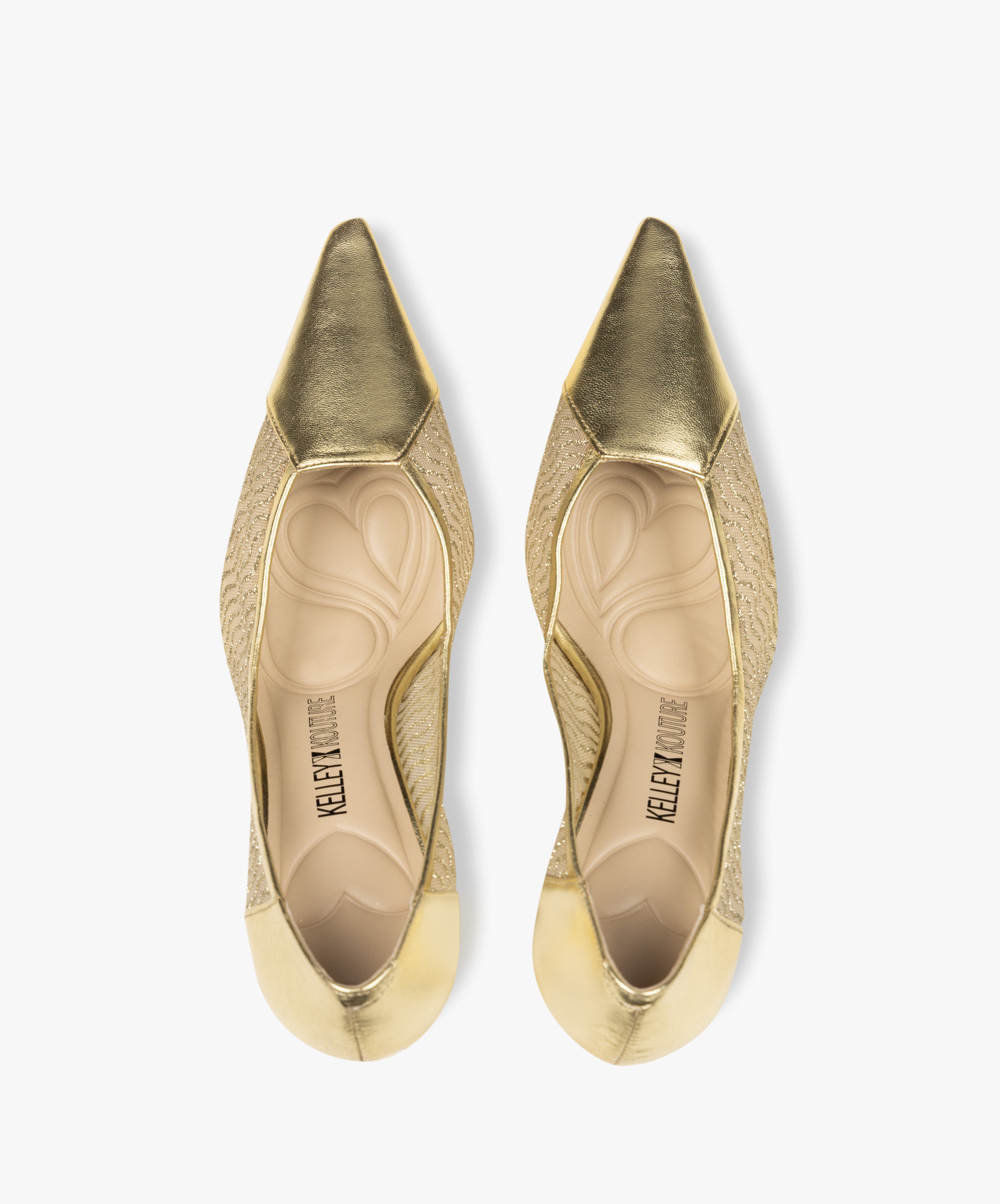 KISMET - Soft Sheer Mesh Closed Toe K heel Pump - Kelley Kouture from Kelley Kouture