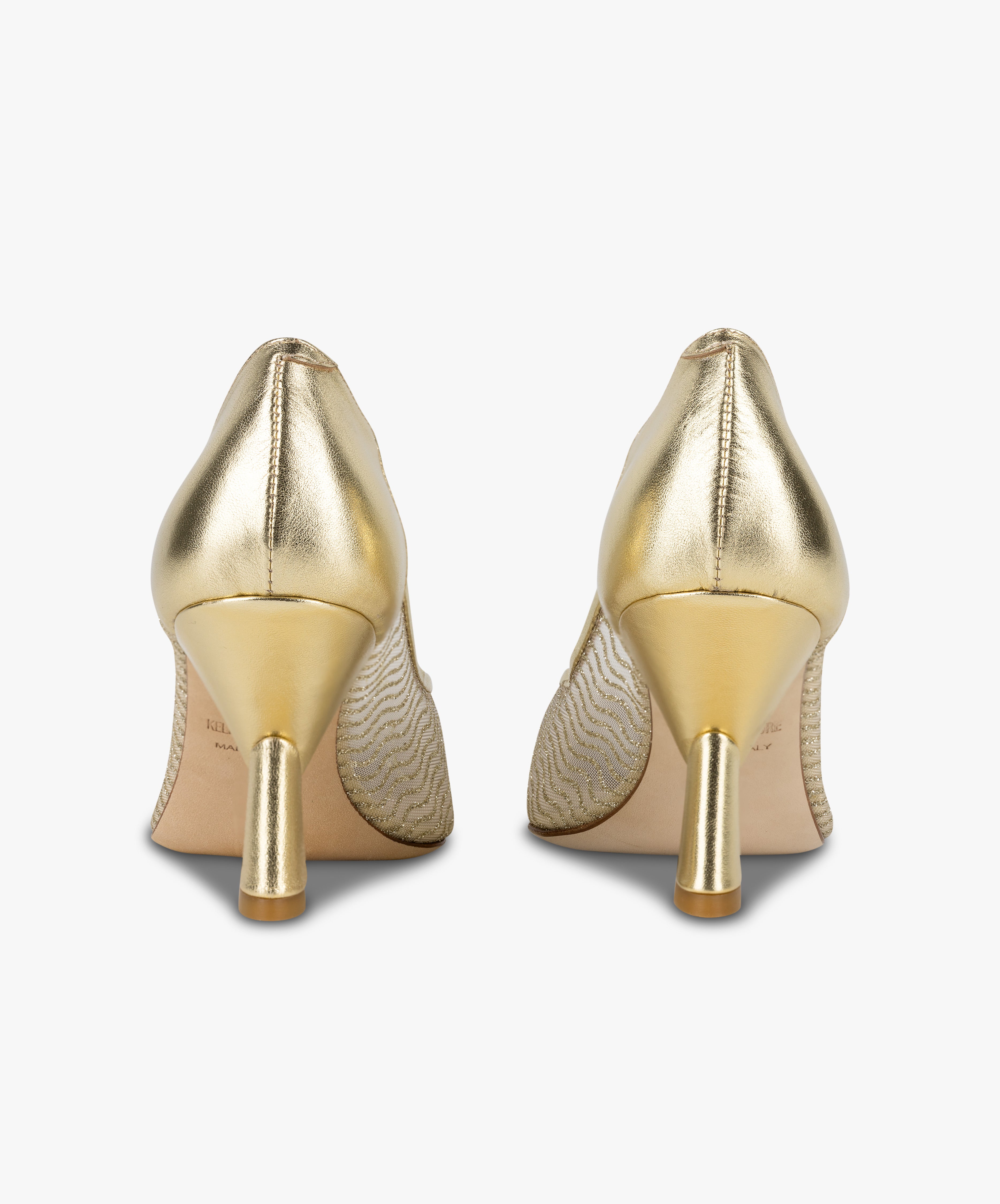 KISMET - Soft Sheer Mesh Closed Toe K heel Pump - Kelley Kouture from Kelley Kouture