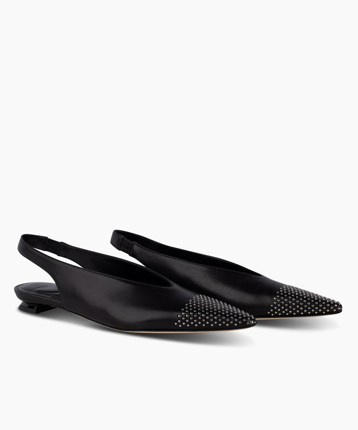 LUNA - Leather slingback flat with demi-wedge heel - Kelley Kouture from Kelley Kouture